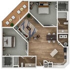 FIJI, 2 Bed, 2 Bath, 1134 Sq. Ft.