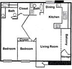 2BR/2BA