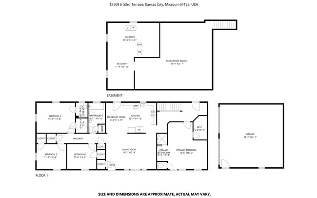 Photo - Stunning 4-Bed, 2.5-Bath Corner Lot Home with Modern Upgrades & Detached Garage – Move-In Ready!