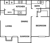1BR/1BA