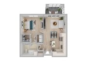 1 Bedroom | 1 Bath | 735 SF