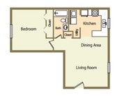 1BR/1BA