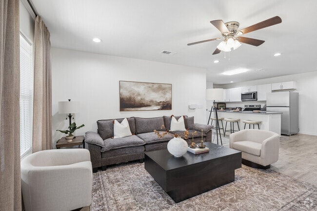 2BR, 2BA - 1,315SF - Living Room - Foster Heights Apartments