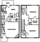 2BR/2BA - Townhome