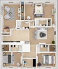 3 Bed 4 Bath with Den