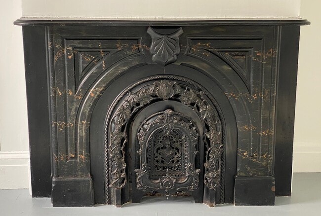 Original Fireplace - No Apartments Available - 358 Warren St