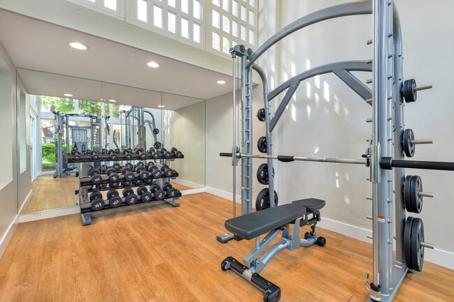 Fitness center with strength equipment