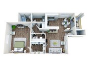 A1 - 1 dormitorio, 1 baño