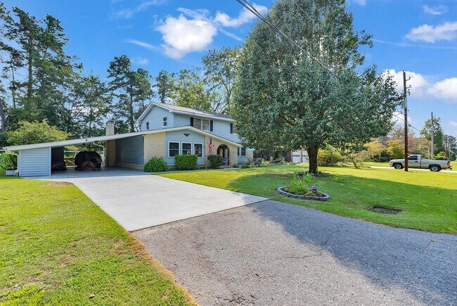 Front Yard and carport (before we added parking)