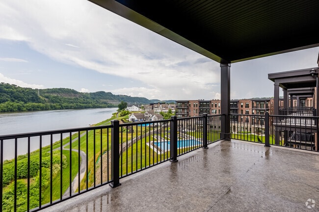 Waterfront Balcony View - (Virtually All Units Have View of The River) - The Brooks Apartments