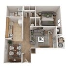 1 Bedroom Traditional Jr