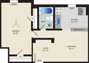 1 BR/ 1 BA (Style A) | 575 sq. ft.