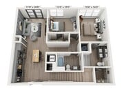 The-Purcell-2-Bed-Floor-Plan-Woodburn