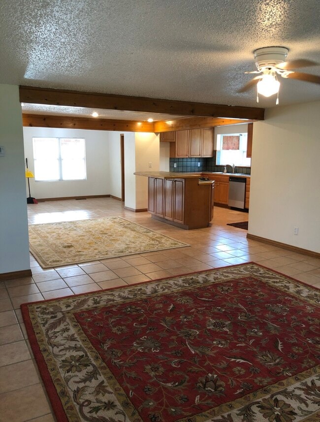 Living room dining room open floor plan