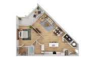 1 Bedroom | 1 Bath | 759 SF | Renovated
