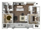 Sapphire - 2 bed x 2 bath