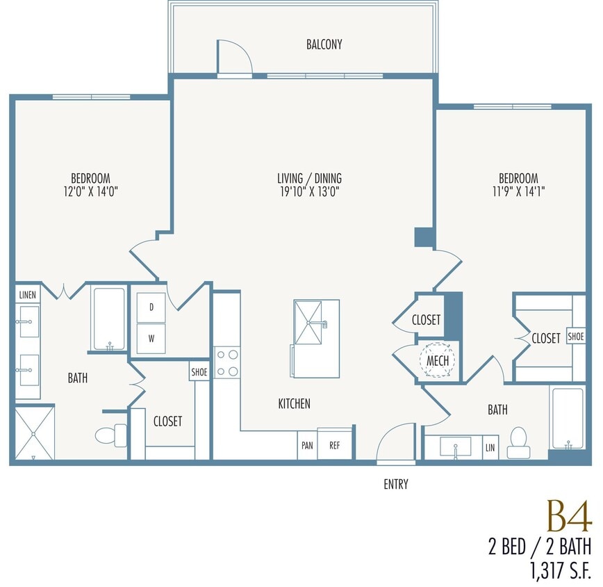 Tribute at the Rim Floor Plan B4 - B4