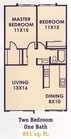 2BR/1BA