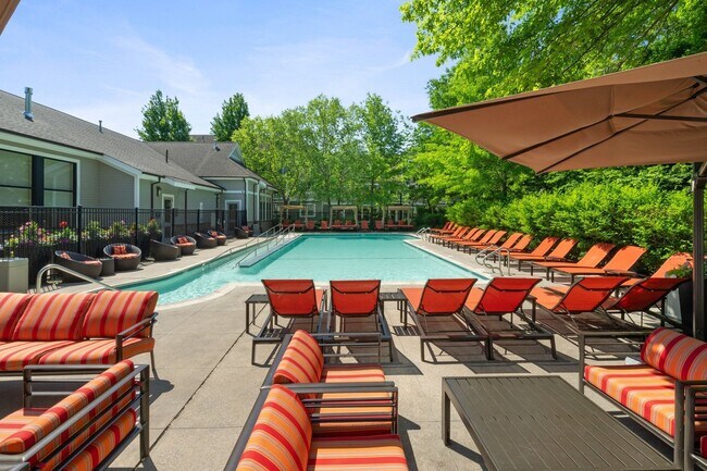 Resort-style swimming pool and sundeck with WiFi
