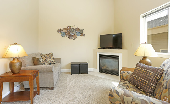 Gas Fire Place in all Homes - Cedar Crossing Apartments