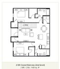 2 BR / 2 BA, 1168 sq. ft