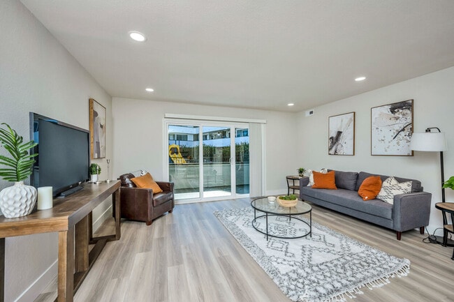 Living Room With Wooden Flooring
