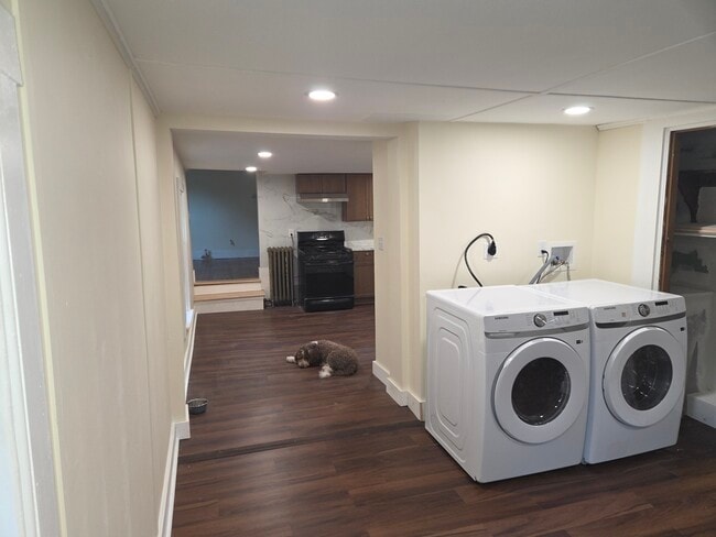 Laundry and kitchen