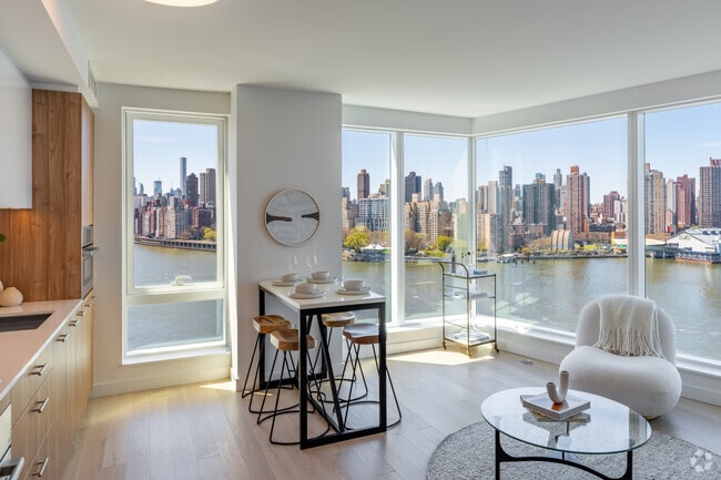2BR, 1BA - 700SF - Living Room - 10 Halletts Point
