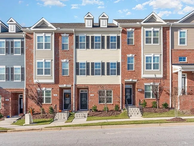 front of townhomes
