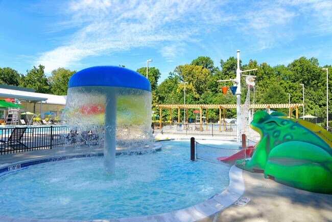 Kiddie pool with Frog Slide - Rollins Park Apartments