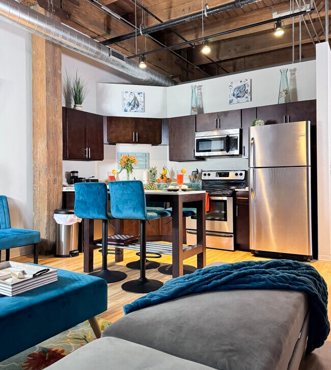 Vista de la cocina - Vesta Lofts Apartments