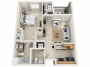 Floor plans are artist’s rendering. All dimensions are approximate. Actual product and specifications may vary in dimension or detail. Not all features are available in every apartment. Prices and availability are subject to change.