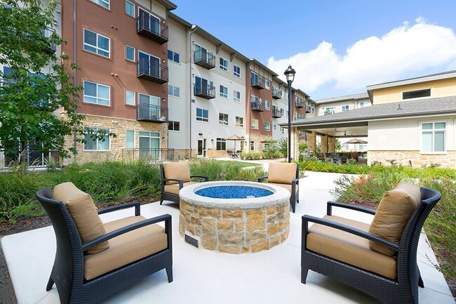 Outdoor Firepit & Community Living - Affinity at Monterrey Village 55+ Apartments