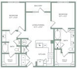 B1 floor plan Rye Heights