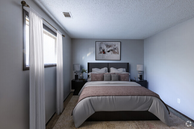 Staged Bedroom - Eagle at JZ Living Rental