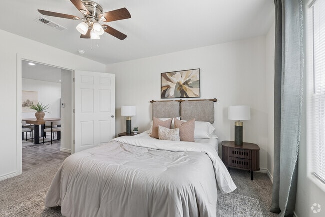 1BR, 1BA - 941SF - Primary Bedroom
