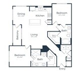 B1 | 2x2 | 1097 sq ft