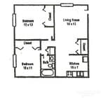 2BR/1BA