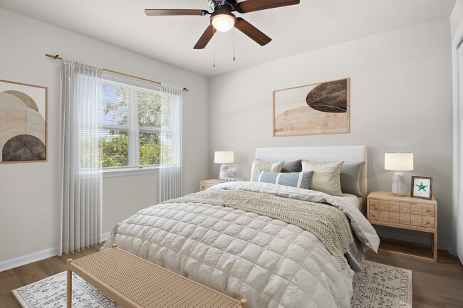 Master Bedroom - Spanish Moss Eco Apartments