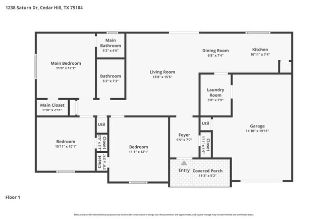 Photo - Mesmerizing Single Family Home | 3 BR/1.5 BA | 1-Car Covered Parking | Front and back yard!