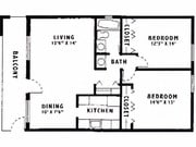 2BR/1BA