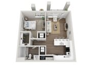 Floor Plan 1H | Seasons at River View | Apartments in Pleasant Prairie, WI