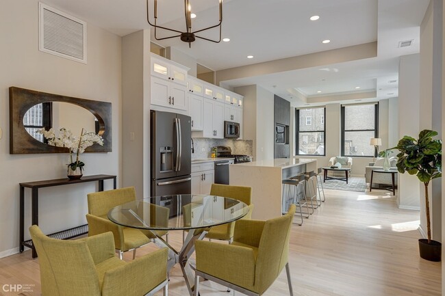 Dining Area + Kitchen + Living - 208 W Washington St Rental