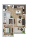 1 Bedroom | 1 Bath | 880 SF