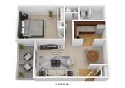 1 dormitorio, 1 baño