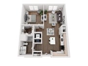A3 floor plan Aria on the Row