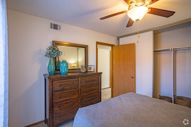 2BR, 2BA - 891SF - Second Bedroom - Warrington Apartments