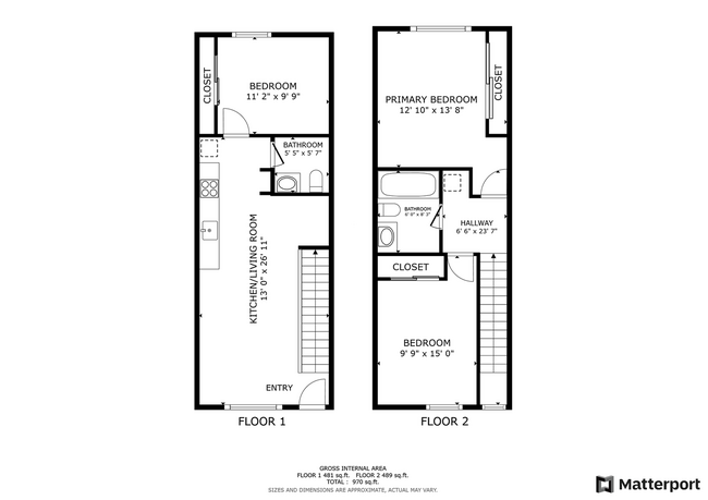 3 Bedroom 1.5 bath townhome!