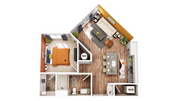 A2 floor plan Broadstone Oak City
