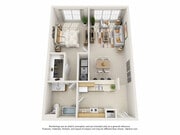 1AR floor plan Heritage Apartments